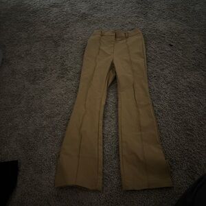 Brown/khaki flared dress pants